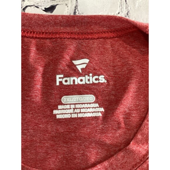 Fanatics T-Shirt Men’s Size 2XL Red Cincinnati Reds Est 1869 100% Polyester - Picture 3 of 8